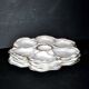 3 Limoges porcelain oyster plates