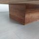 Travertine coffee table red design