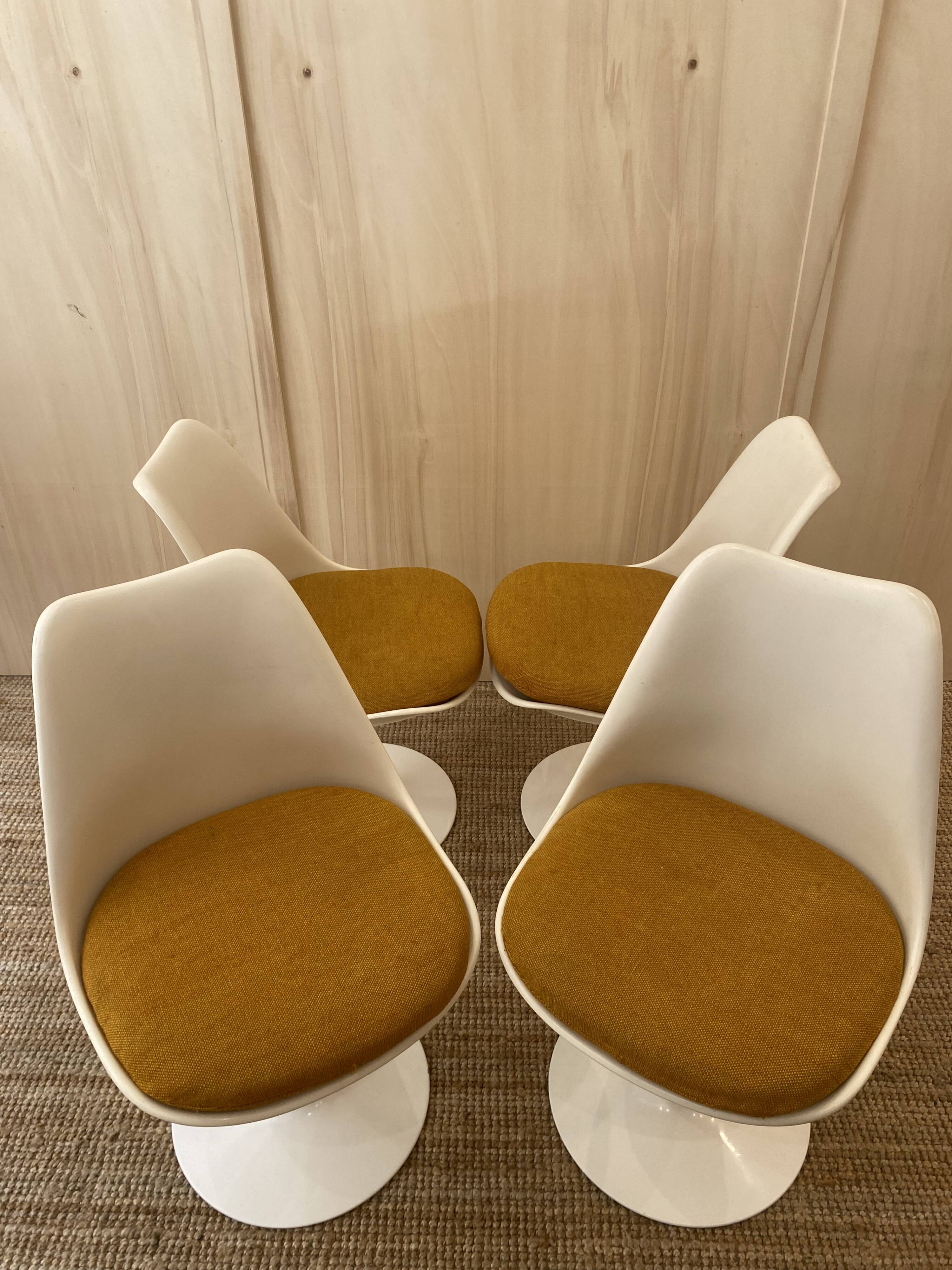 4 Chaises Tulipes Knolll - Eero Saarinen - Vintage