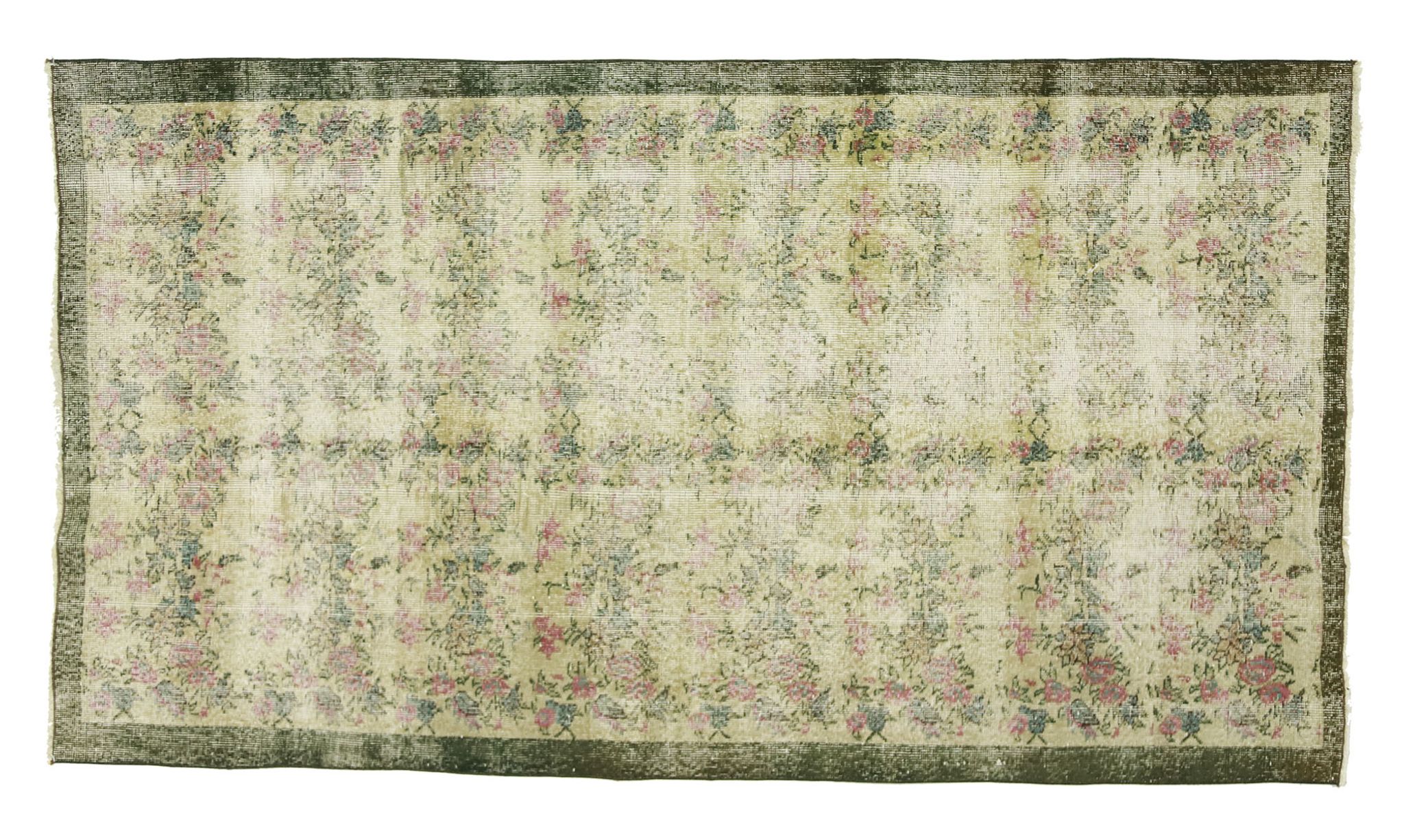 Anatolian handmade vintage rug 235 cm x 132 cm