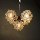 Bubble glass chandelier by Kamenický Šenov, Czechoslovakia, 1970s