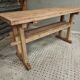 Old workbench side table bathroom furniture oak/beech 60x160cm