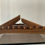 Duo of vintage wooden baskets