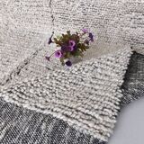 Tapis vintage moderne blanc et noir 7x10 206x297 cm