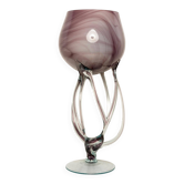 Vase artistique violet vintage milieu du siècle, Pologne, 1970