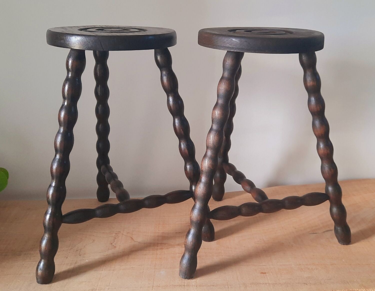 Old wooden stool