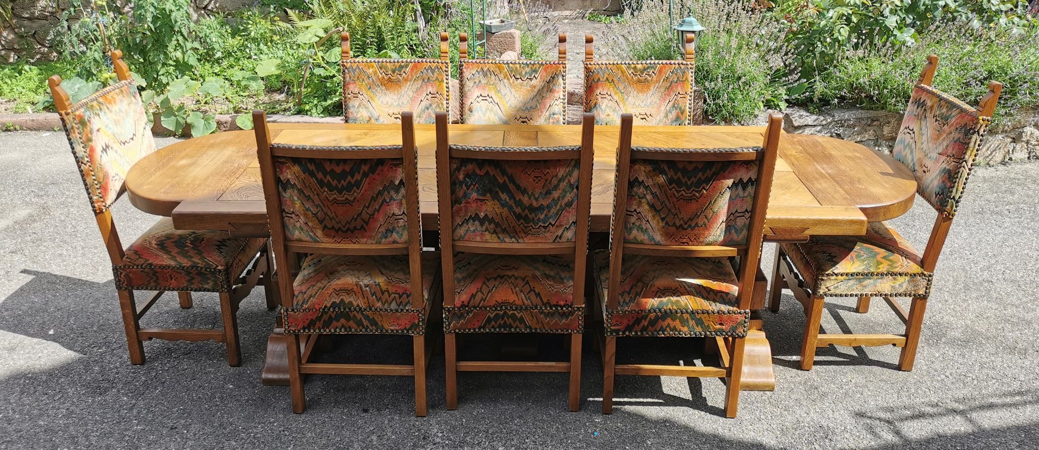 Solid wood monastery table