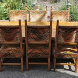 Solid wood monastery table
