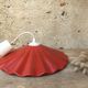 Terracotta ceramic pendant lamp