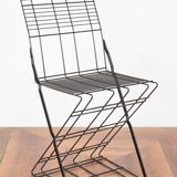 Pair of Italian steel chairs