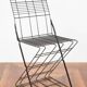 Pair of Italian steel chairs