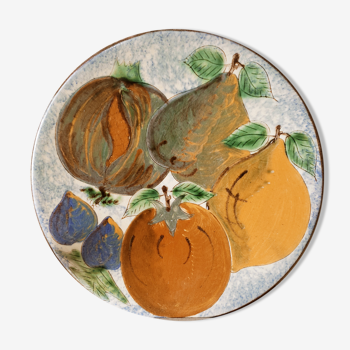 Glazed terracotta wall plate by Puidgemont