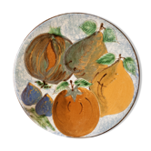 Glazed terracotta wall plate by Puidgemont