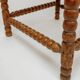 Classic vintage bobbin corner armchair