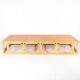 Large coffee table in rattan and cane.