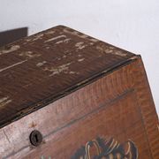 Swedish drop-leaf desk, antique – Scandinavian folk furniture – year 1783