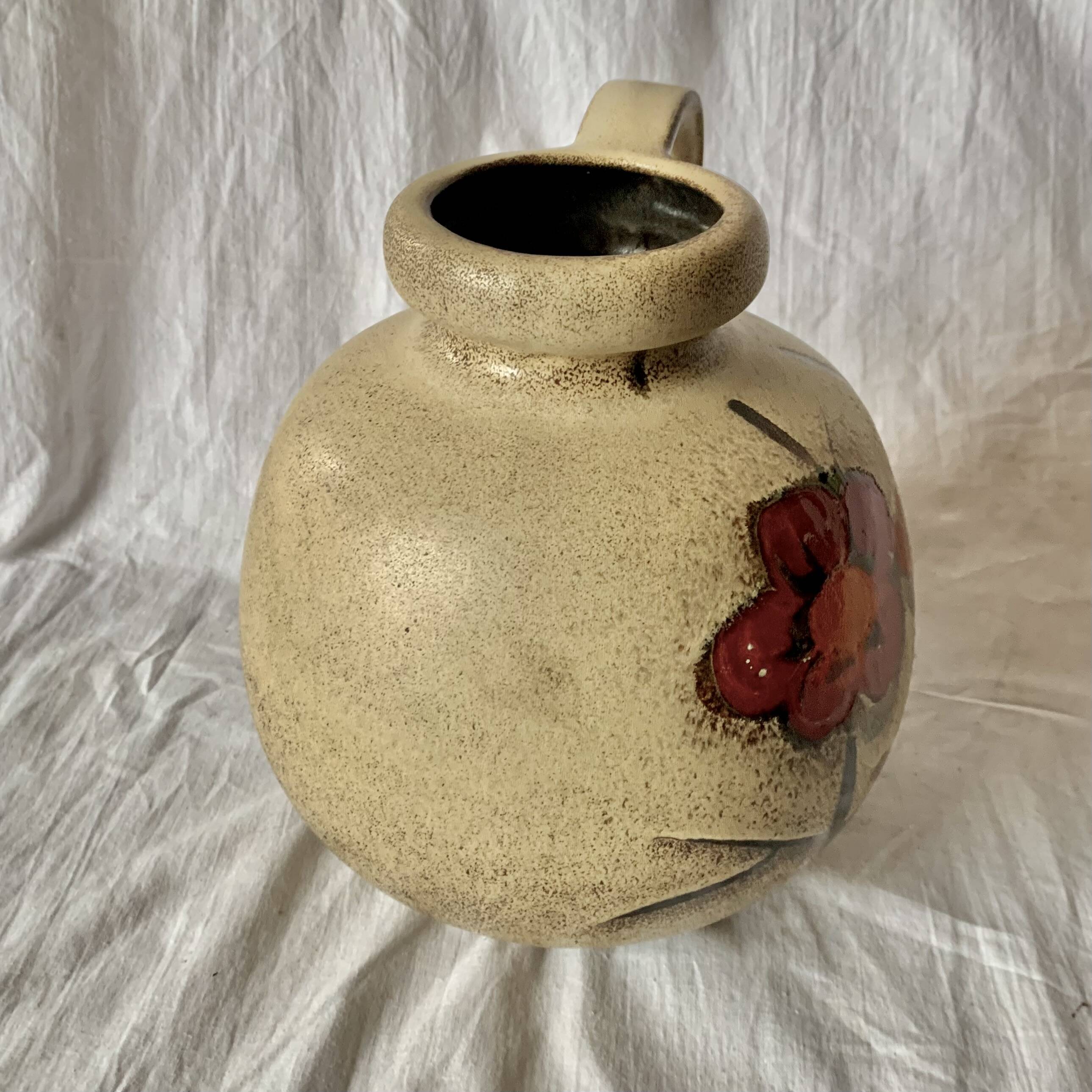 Scheurich vase 484-21 - West Germany - floral decoration