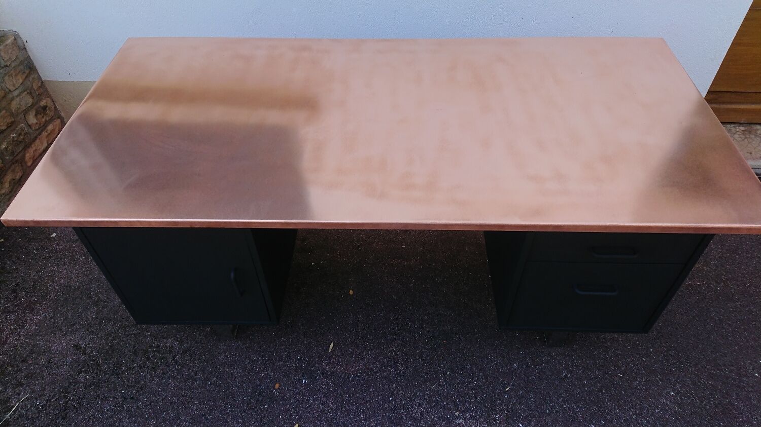 Copper desk