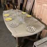 Large table in raw wood