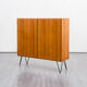 High walnut wood row, restored, vintage