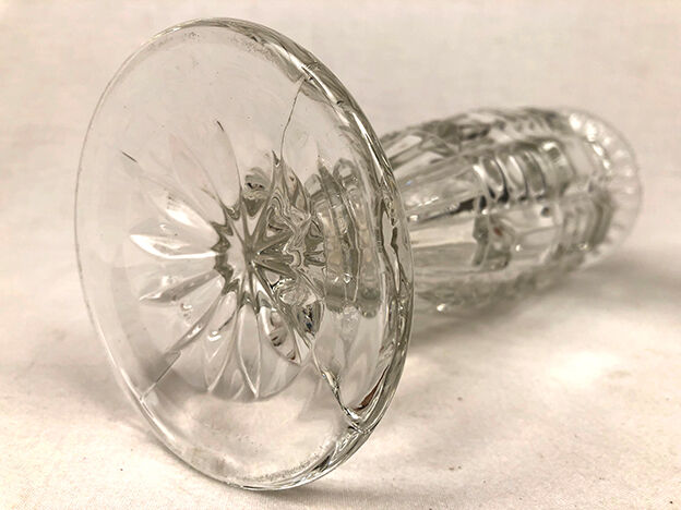 Pair of baluster-shaped glass vases