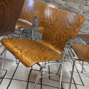 6 vintage Scandinavian chairs from the 1970s.