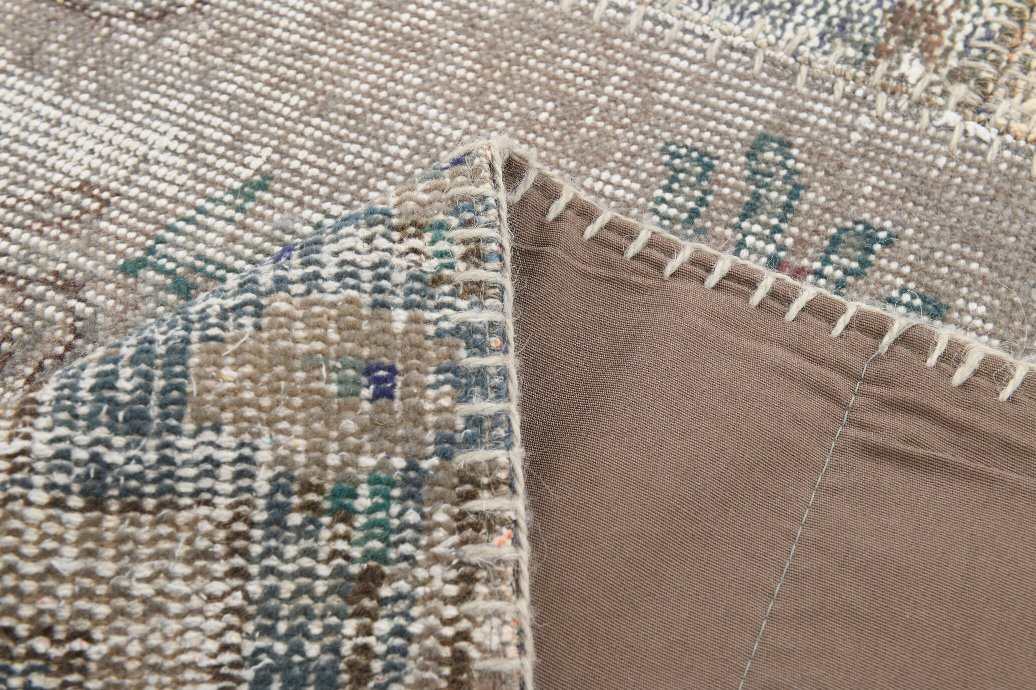 Hand-Made Wool Turkish Vintage Rug