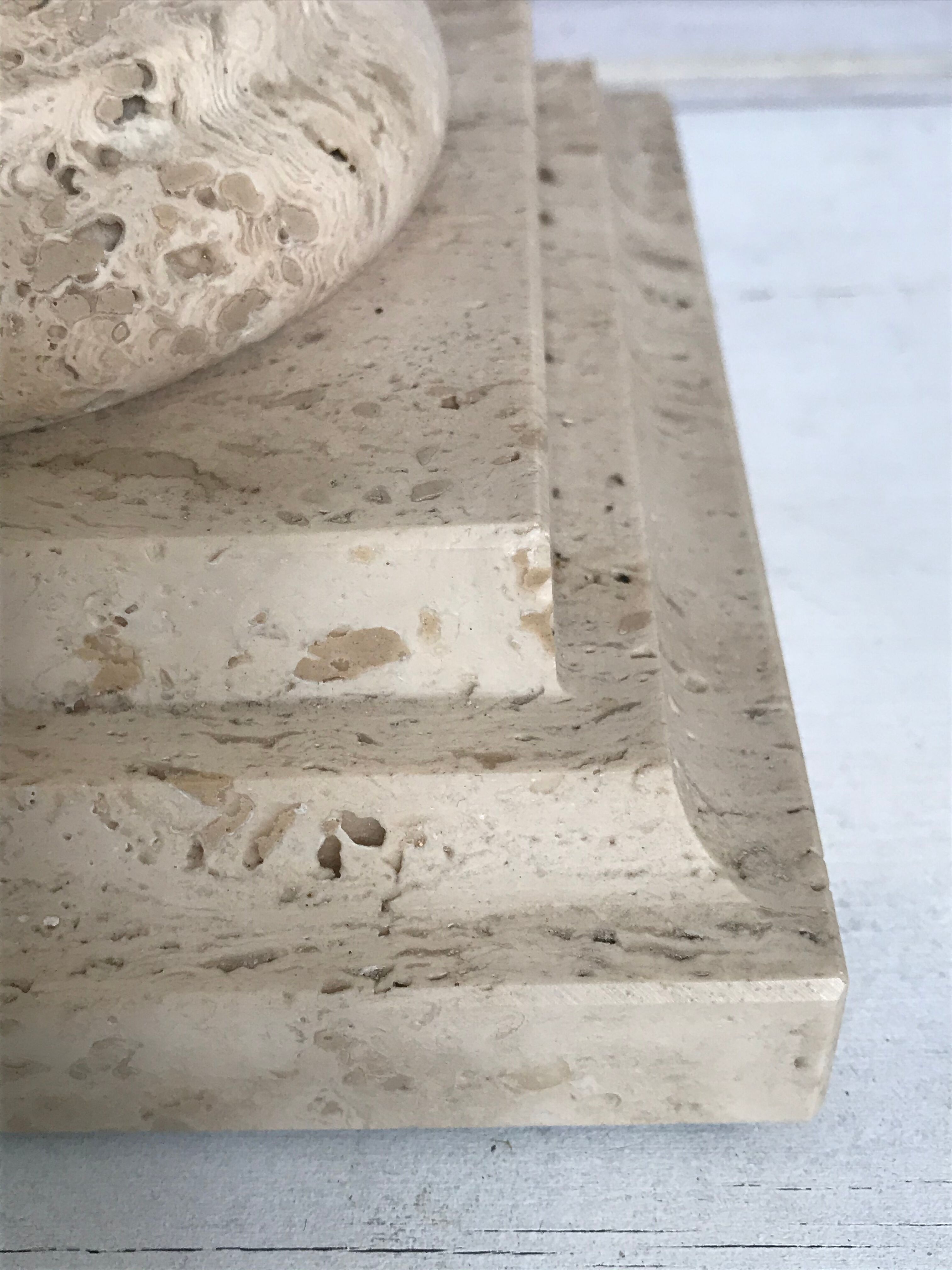 Stone lamp the Vintage Dolphin 55cm