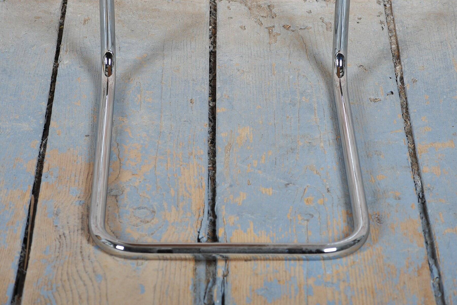 Vintage Bauhaus Chairs in Beech and Chrome, Czech, 1930s, Set of 8