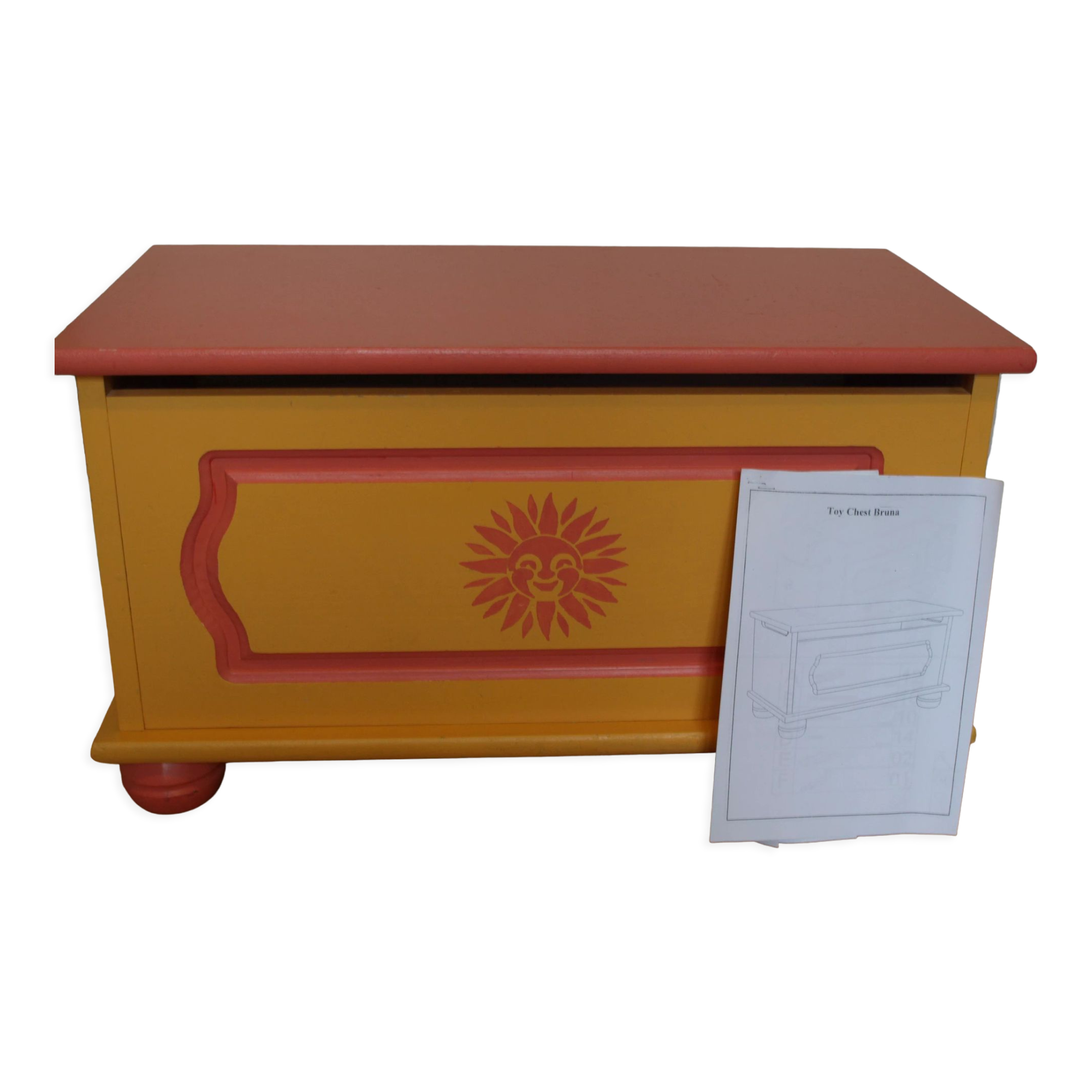 Solid pine toy chest