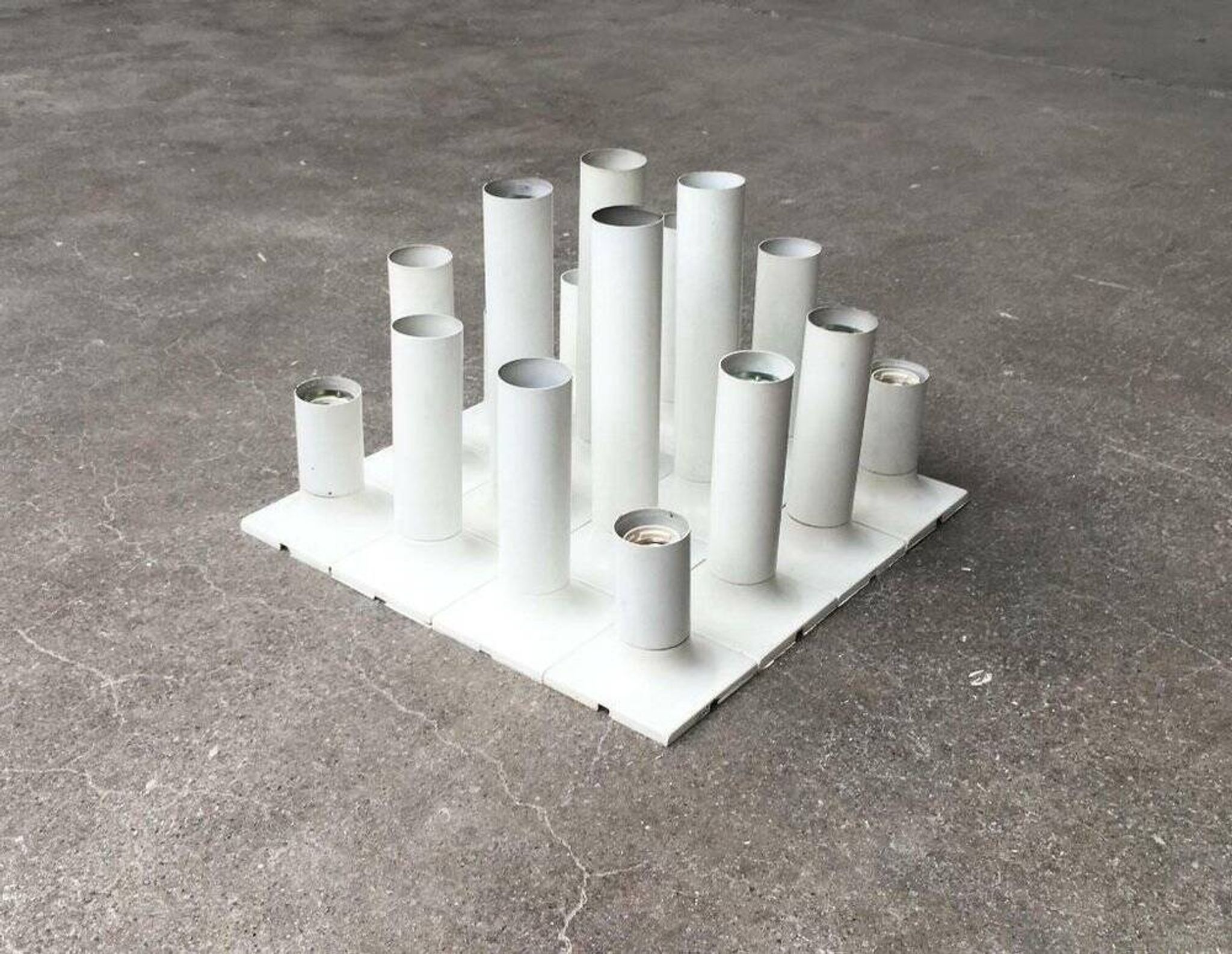 German ceiling lamp model A248 from the mid-century space age by Rolf Krüger for Staff, 1960s, set of 16.