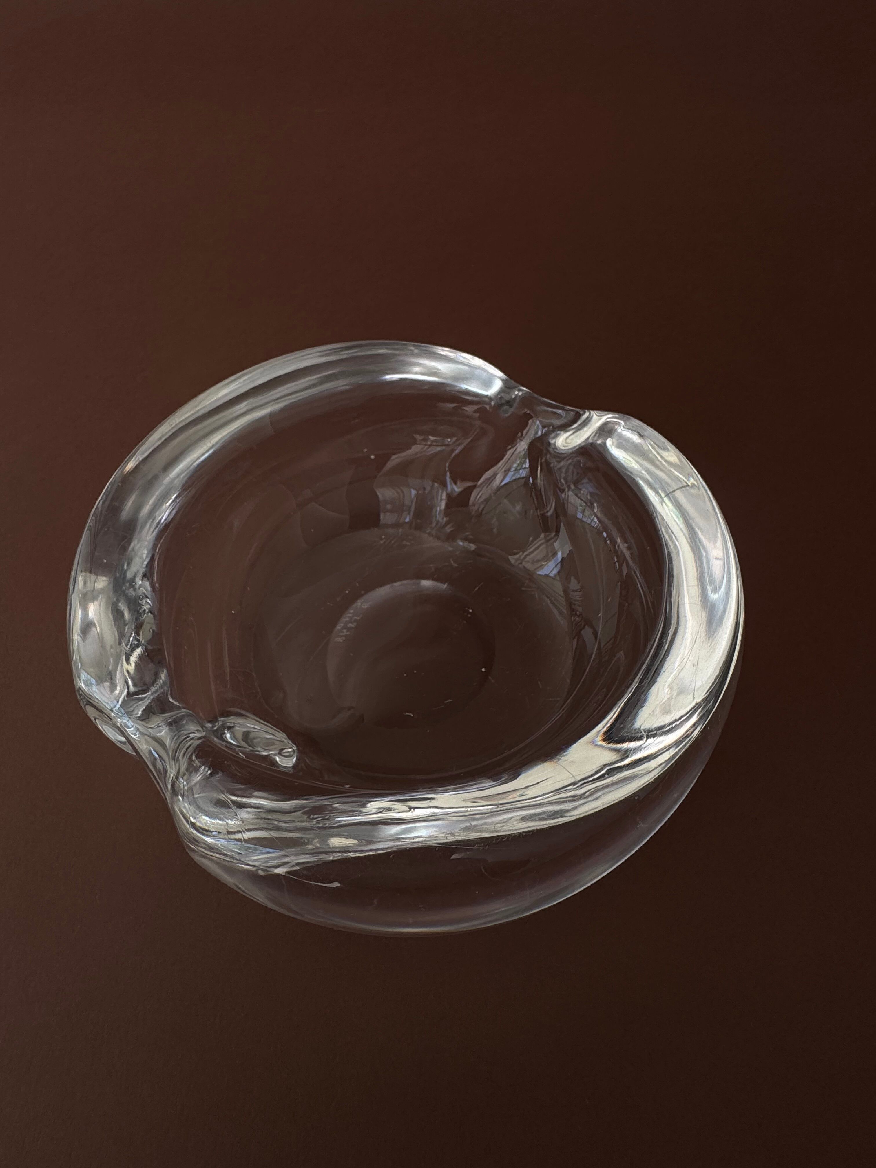Vintage Kosta Crystal Handmade Ashtray
