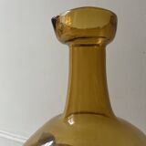 Amber glass carafe, France 1970