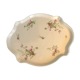 Porcelain cake dish pink and green flower