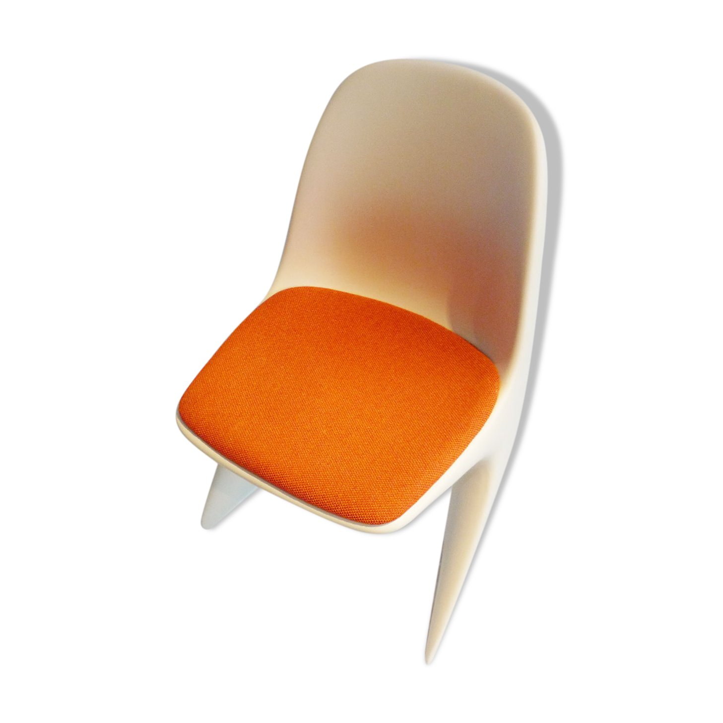 Plastic chair casala seat orange