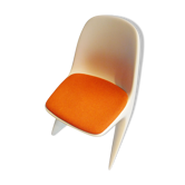 Chaise plastique  casala  assise orange