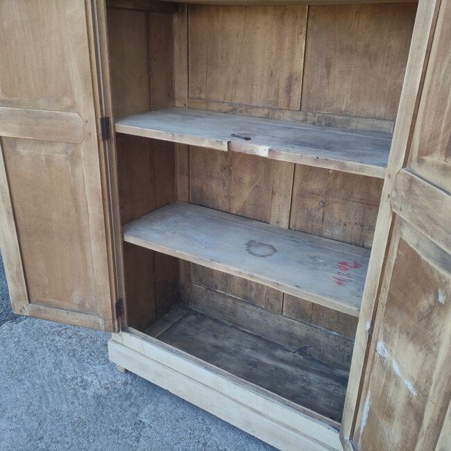 Natural wood cabinet