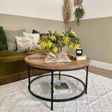 Inlaid coffee table