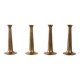 Set of 4 Hans Bølling Brass Candlesticks for Torben Ørskov, Denmark 1950s