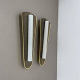 Set of 2 Large 37 cm Honeycomb Theatre Wall Light Elements, Germany, 1950s