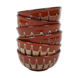 Enamelled ceramic bowls