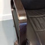 Westnofa Scandinavian office armchair in leather