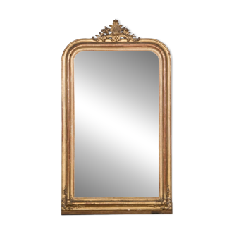 19th C Louis Philippe Mirror with Small Crest