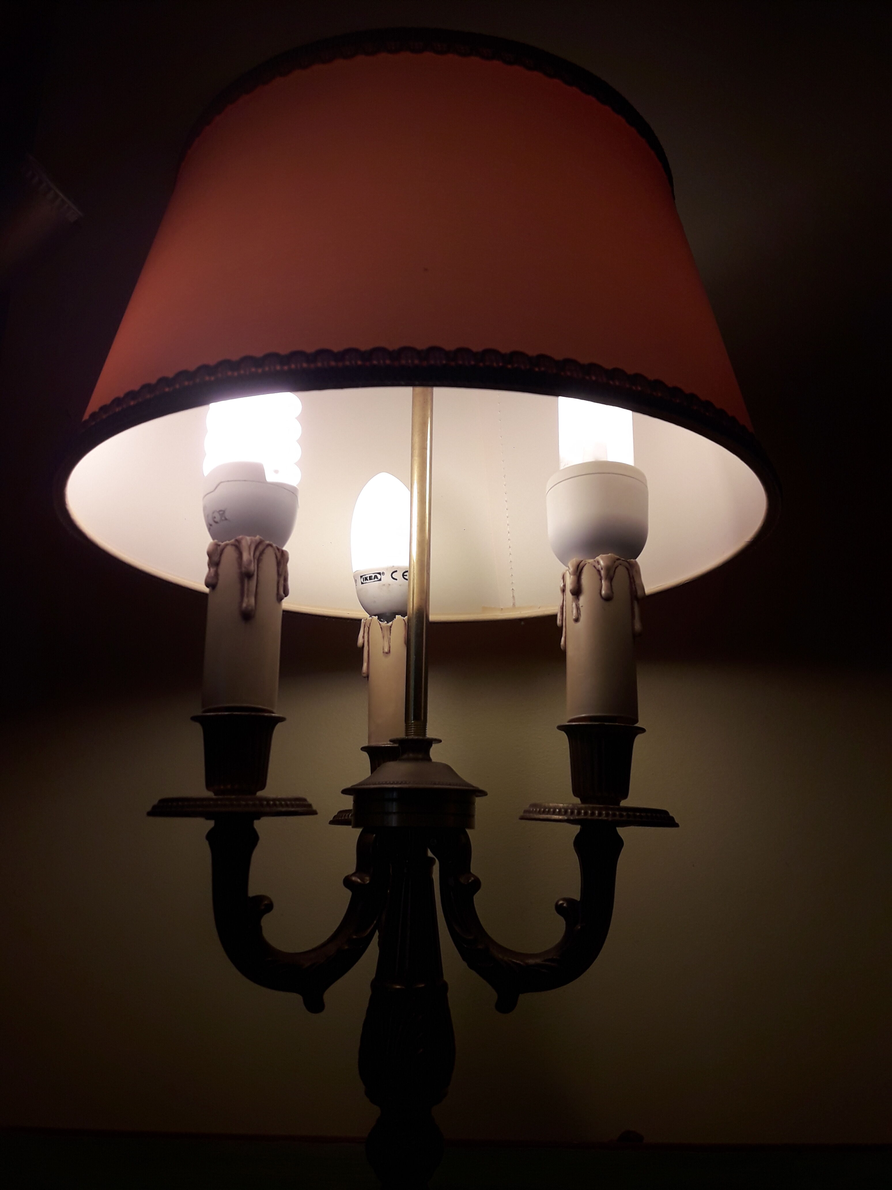 Lampe bouillotte en bronze 3 feux