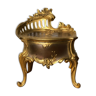 Gold bronze jewellery box