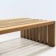 Wood slat bench Walter Antonis for Arspect 1970's