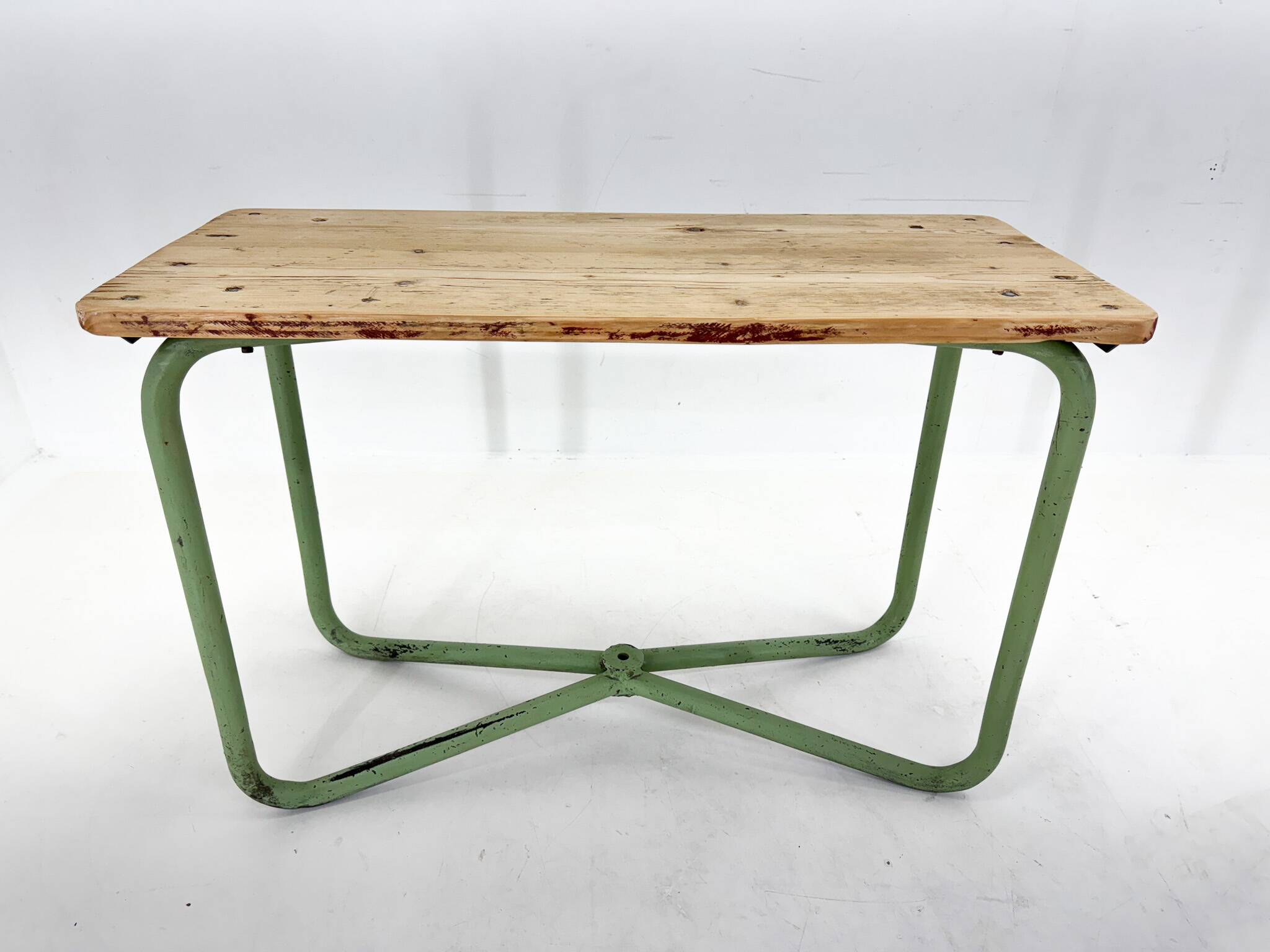 Vintage industrial console table or side table, czechoslovakia