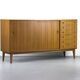 Mid-Century Sideboard in Walnut by Georg Satink for WK Möbel, 1950s