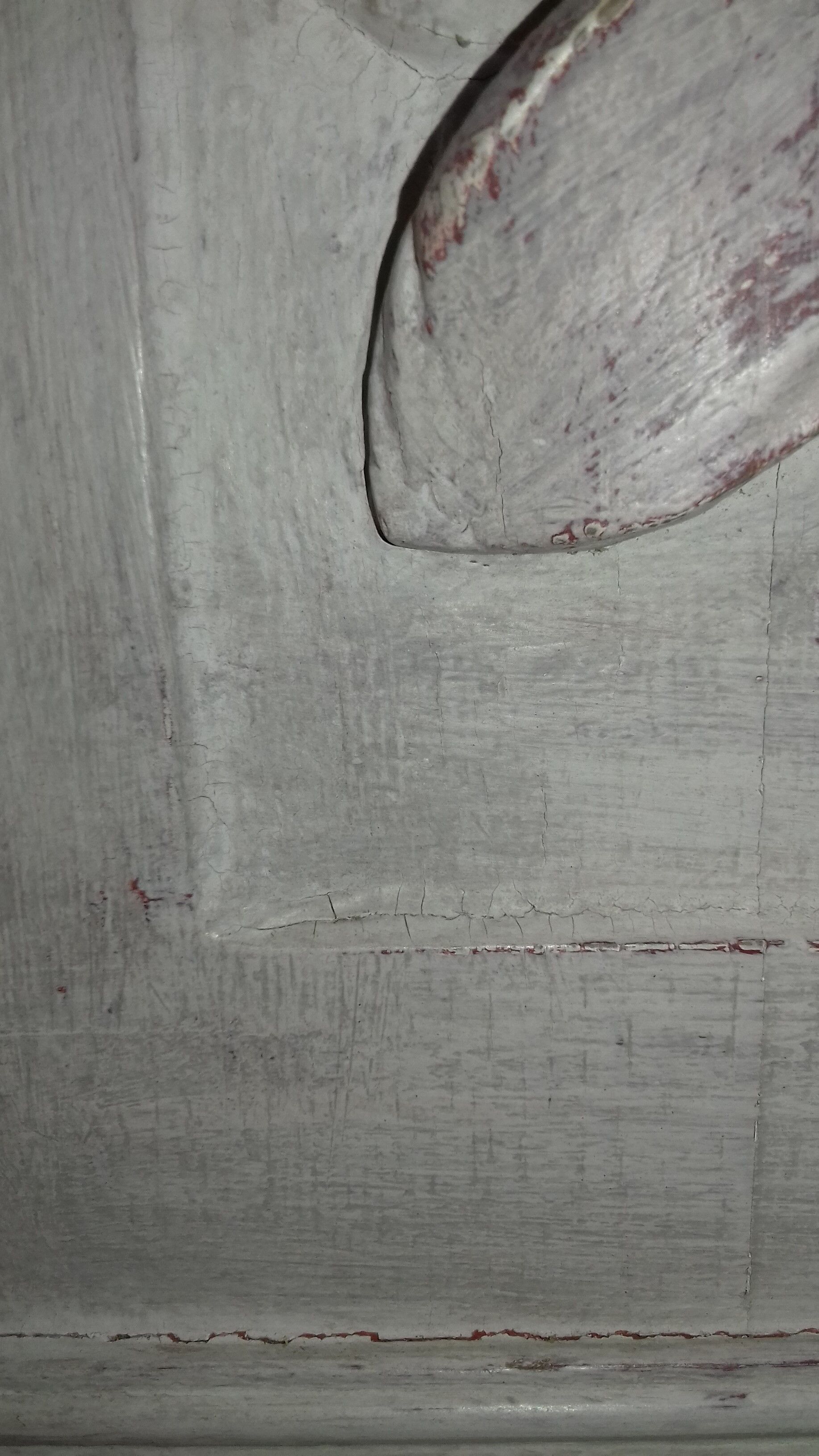 Triptych patinated 3 doors buffet Henry II