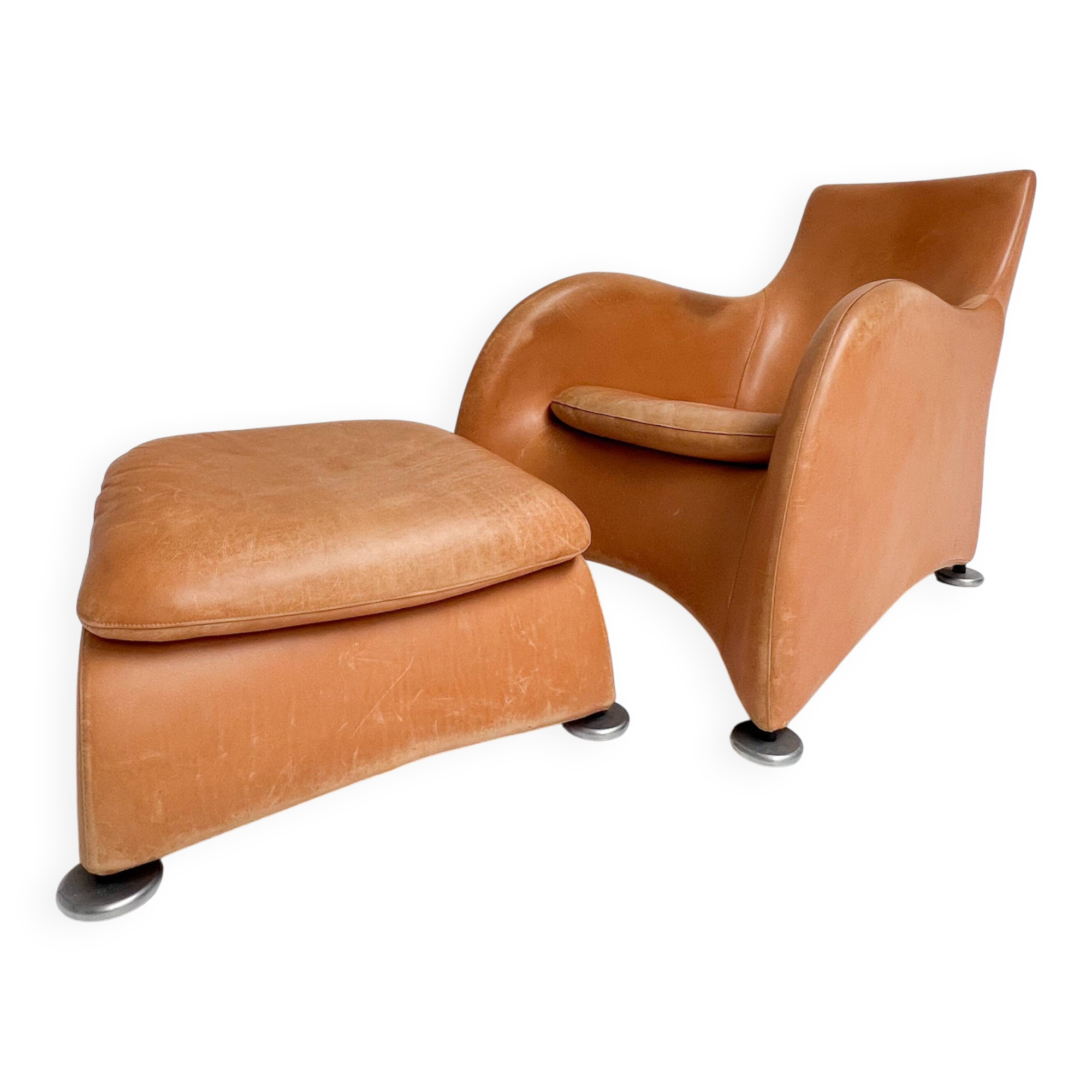 Montis Loge armchair with hocker by Gerard van den Berg, 1980s